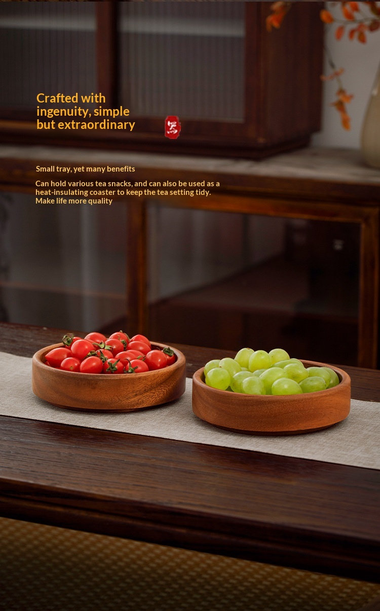 Stylish Walnut Wood Snack Platter for Your Home