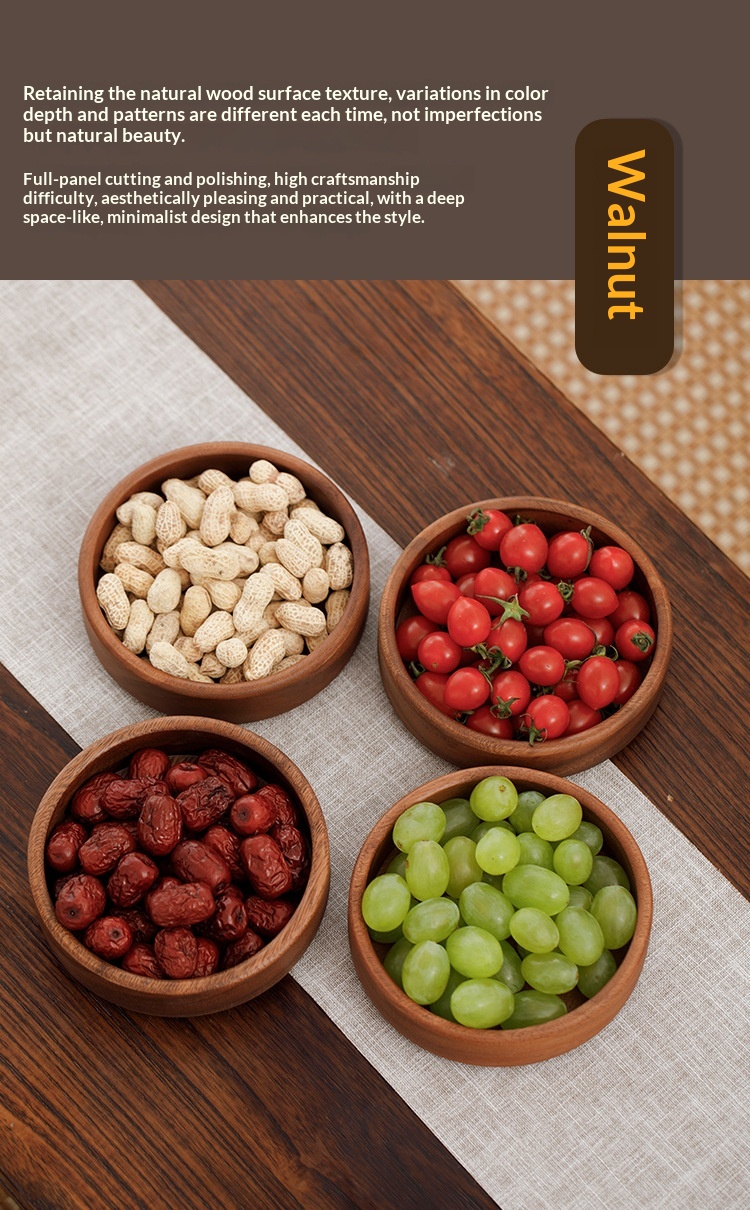 Stylish Walnut Wood Snack Platter for Your Home