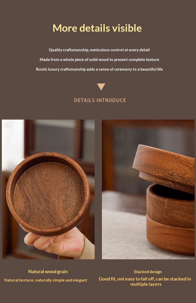 Stylish Walnut Wood Snack Platter for Your Home