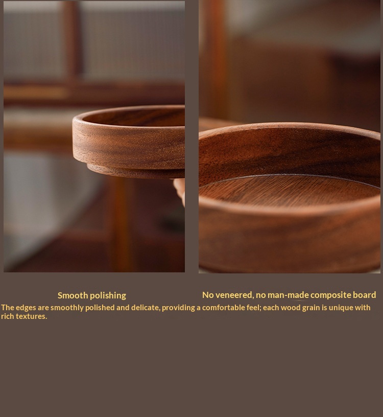 Stylish Walnut Wood Snack Platter for Your Home