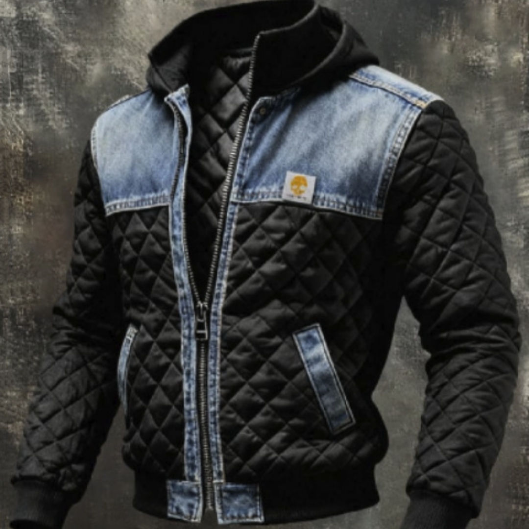 Winter Fleece-lined Thickened Mens Printed Jacket