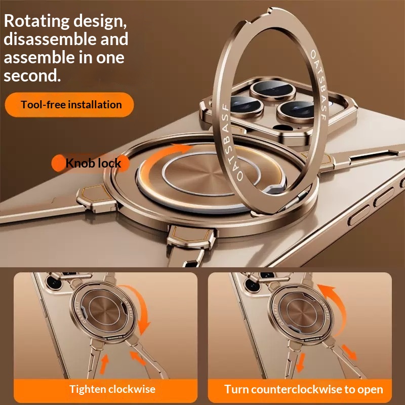Magnetic Rotating Stand Protective Case Claw-style Shell