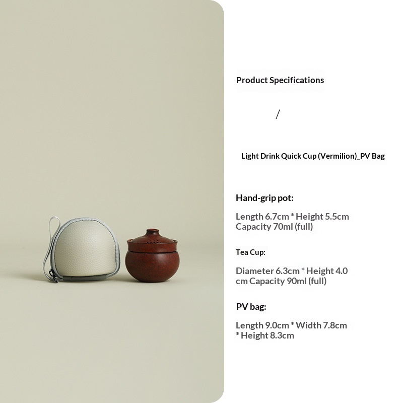Portable Teapot Travel Tea Set Quick-infusion Cup For Single-person Useone Pot