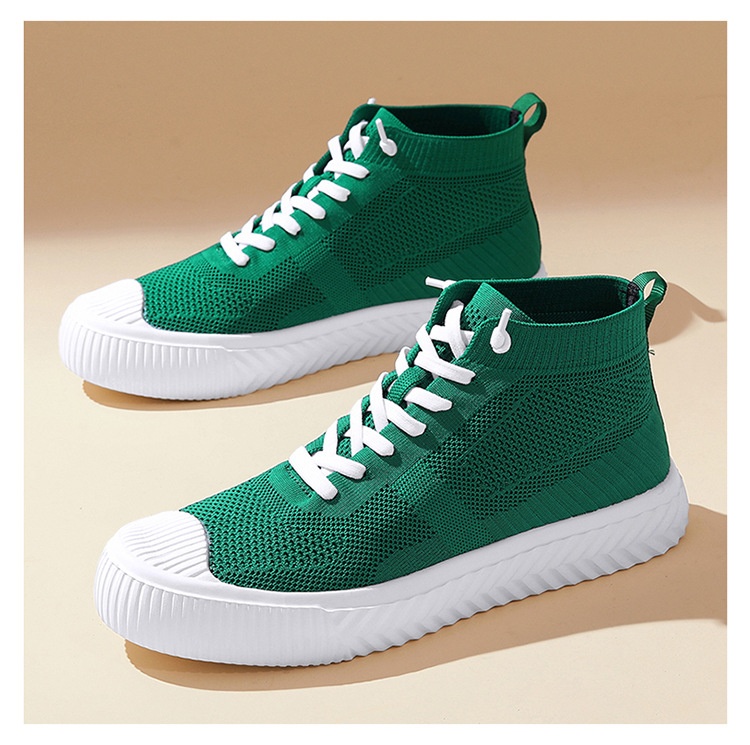 Unisex Flyknit High-Top Casual Sneakers — sole detail 11