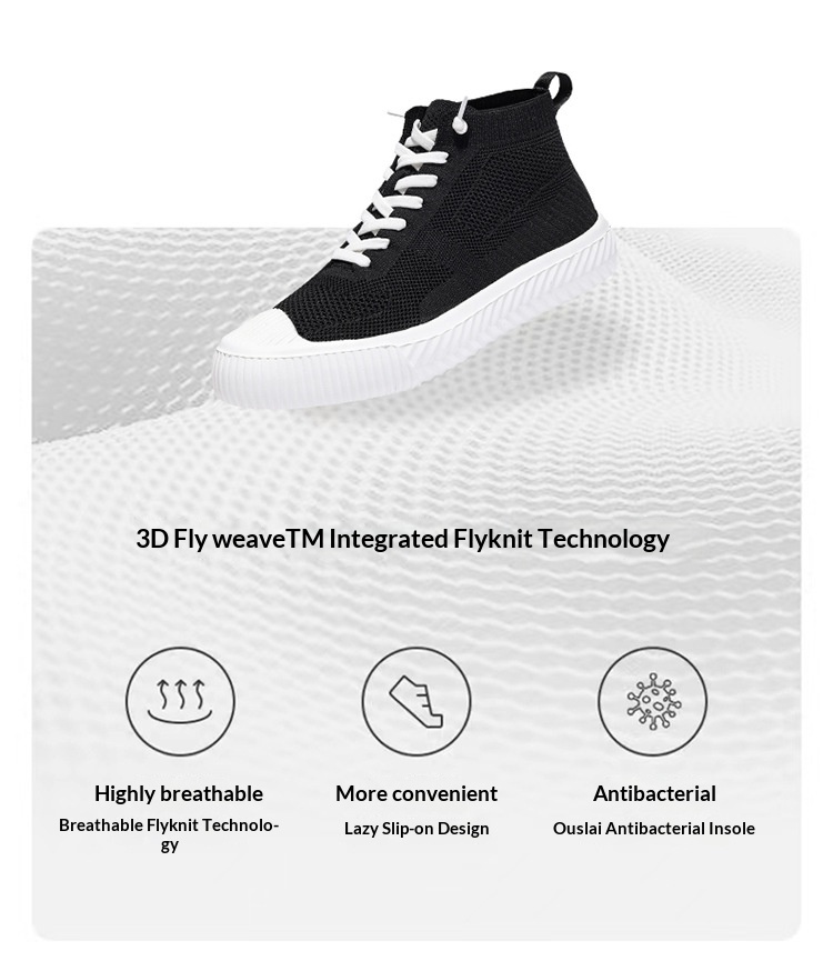 Unisex Flyknit High-Top Casual Sneakers — detail view 22