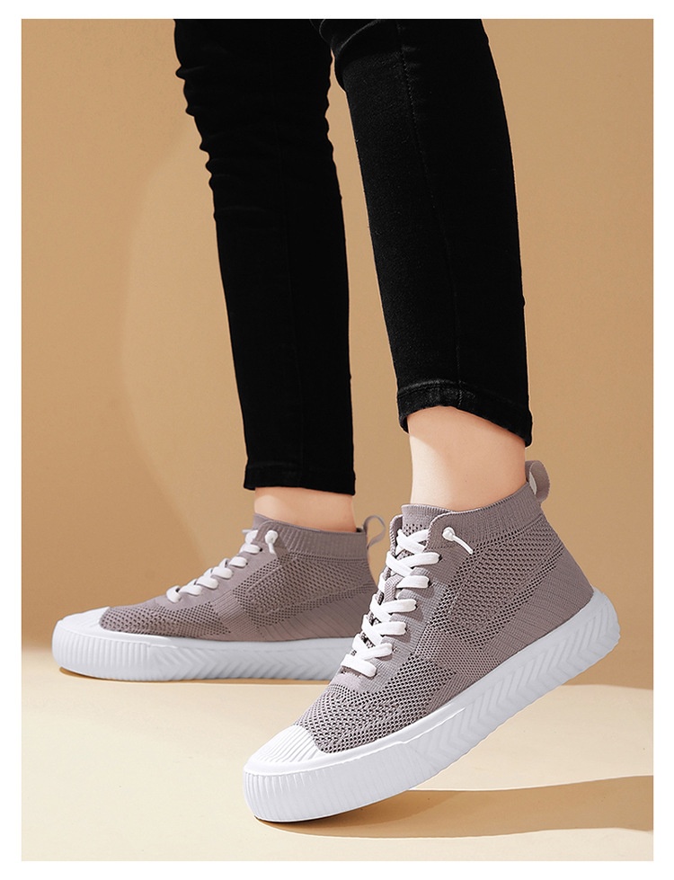 Unisex Flyknit High-Top Casual Sneakers — detail view 19