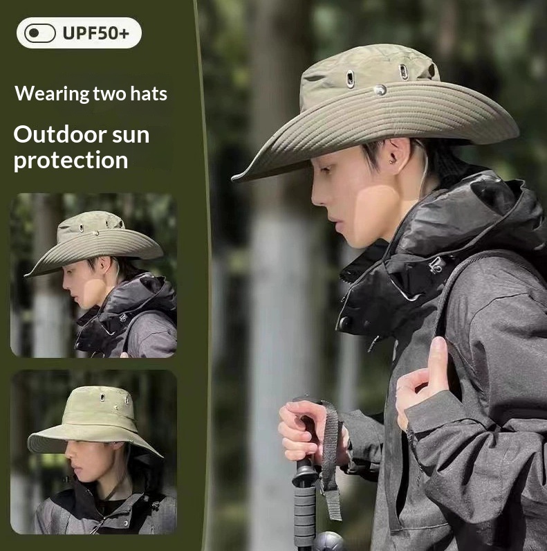 Outdoor Travel Camping Sun-Protection Shade Bucket Hat 3
