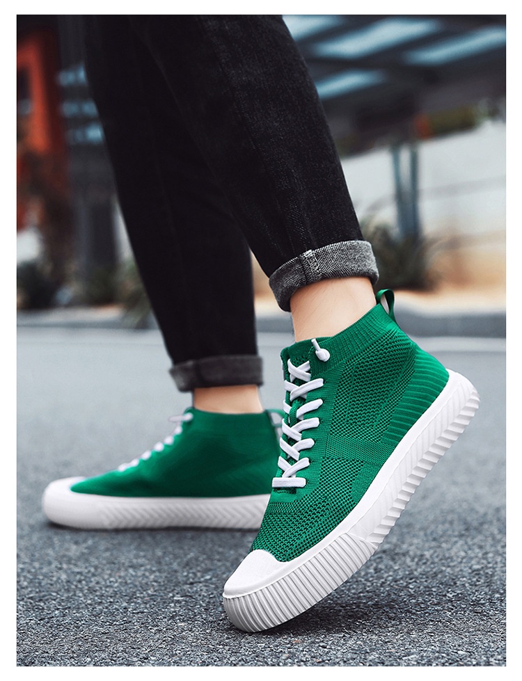 Unisex Flyknit High-Top Casual Sneakers — detail view 18