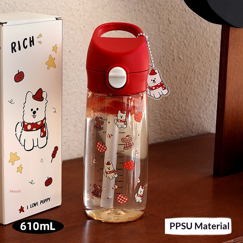 Womens Portable Straw Water Cup