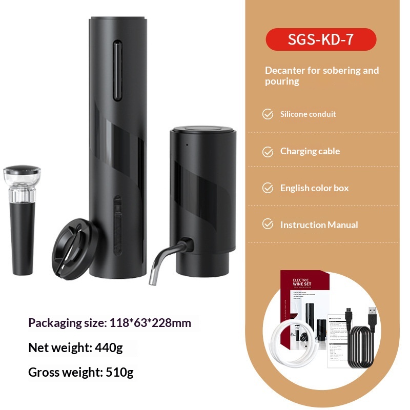 Electronic Wine Aerator Electric Red Wine Decanter 13