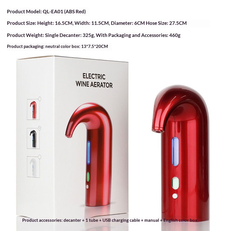 Electronic Wine Aerator Electric Red Wine Decanter 7