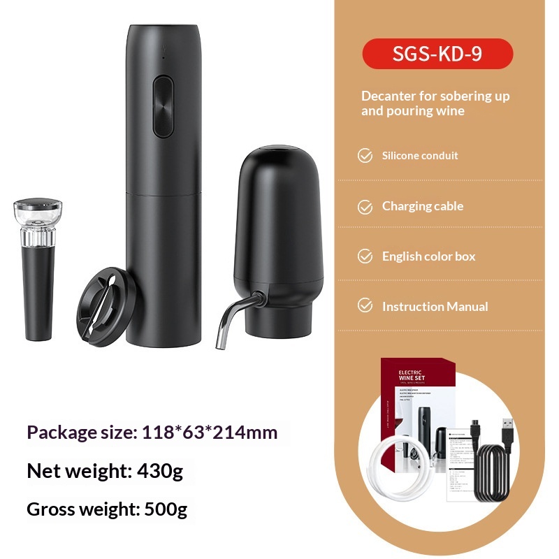 Electronic Wine Aerator Electric Red Wine Decanter 3