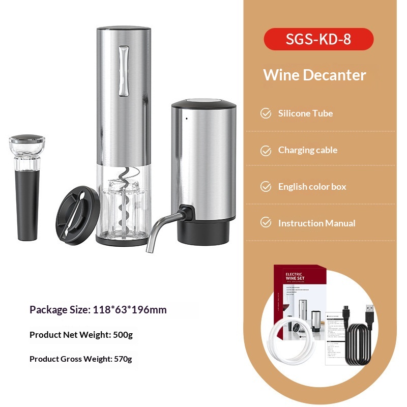 Electronic Wine Aerator Electric Red Wine Decanter 5