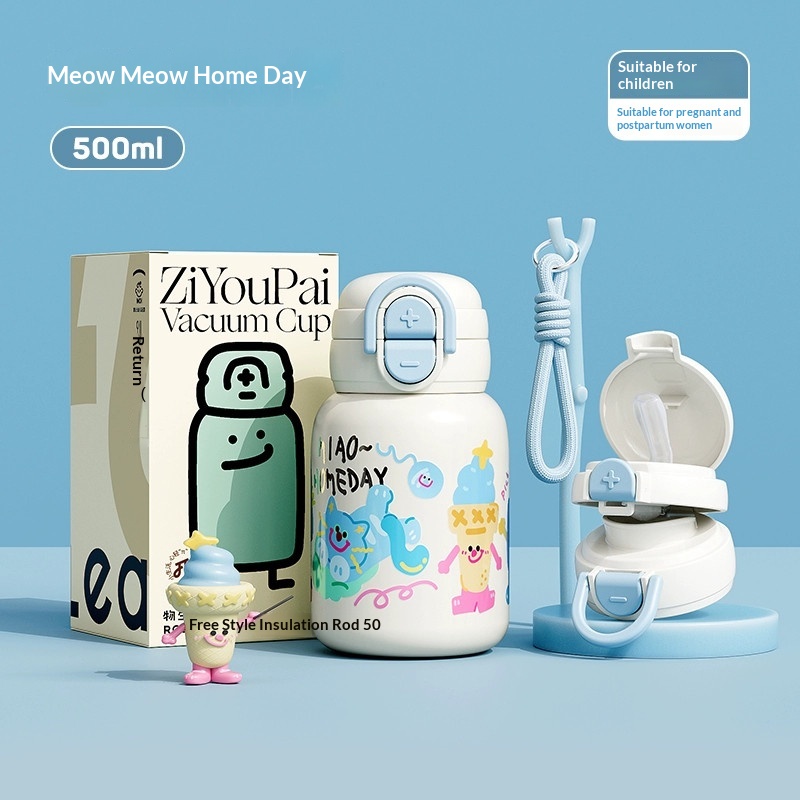Cute Portable Insulated Straw Cup For Kids — foto 2