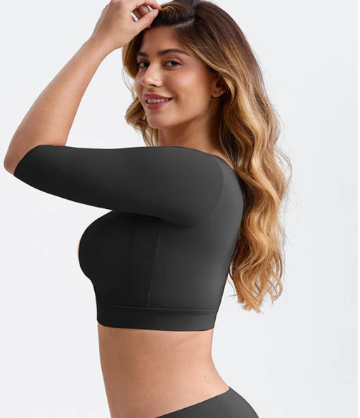 Padded Sports Style Bra Corrector Black 4