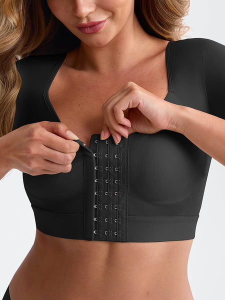 Padded Sports Style Bra Corrector Black