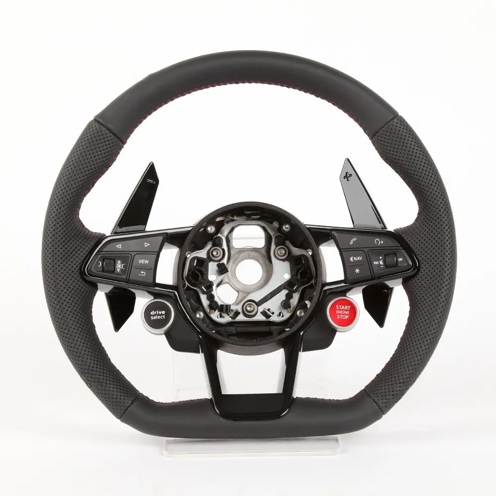 Full-Leather Steering Wheel Cover For Car Modification