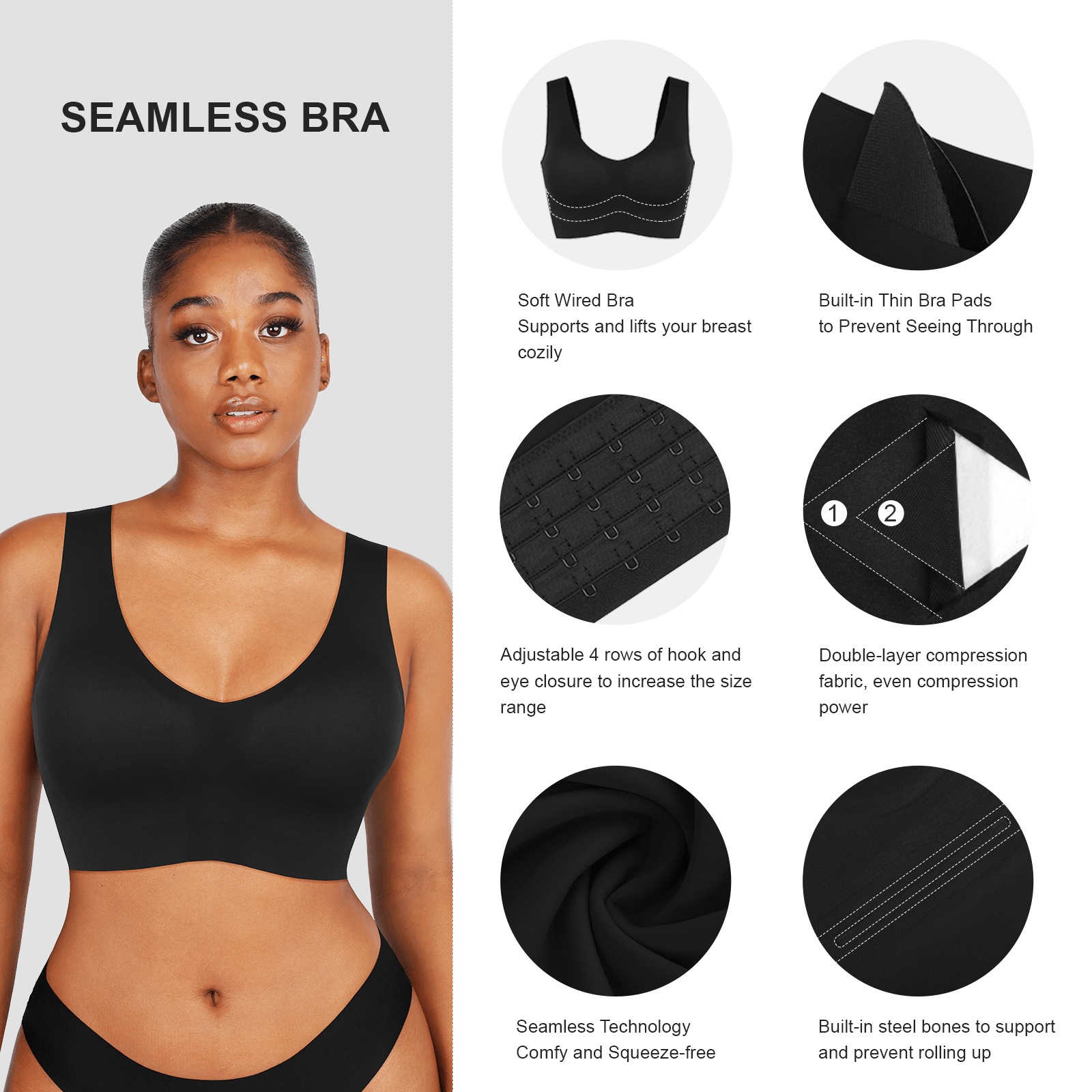 Nop-pad Sports Tank Top Bra Corrector 2