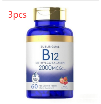 Comprimés de Vitamine B12 2000 µg — 60 unités action rapide 1