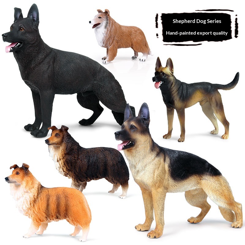 Children's Solid Animal Model Simulation Dog Toy