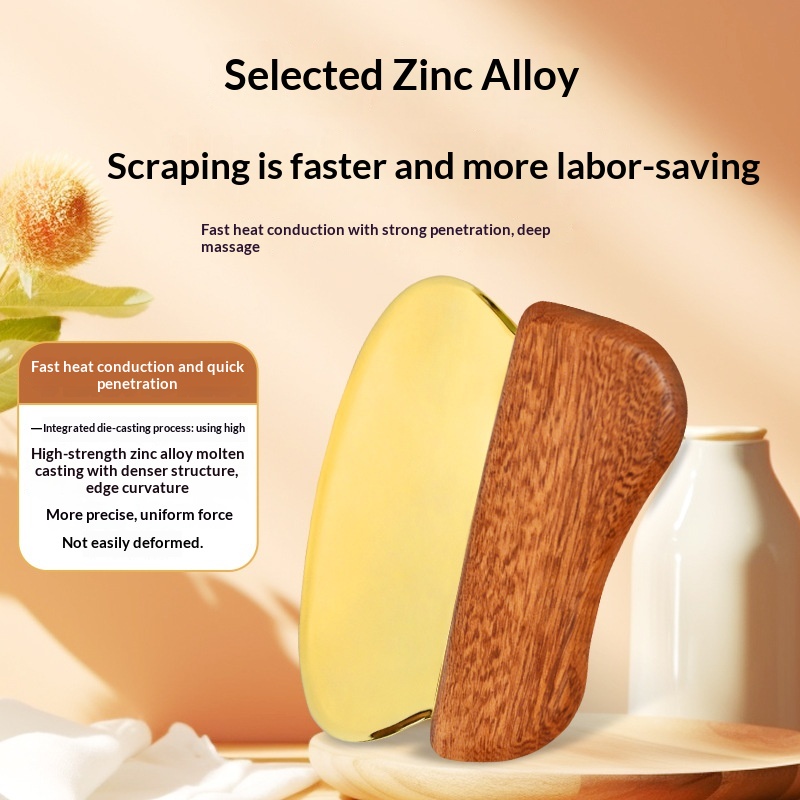 Zinc Alloy Fascia Scraper For Gua Sha