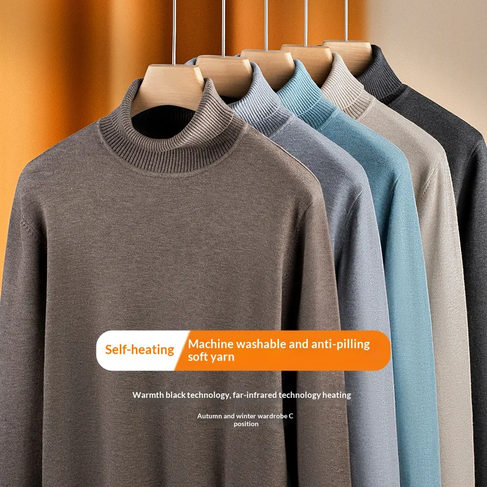 Mens Thermal Turtleneck Sweater