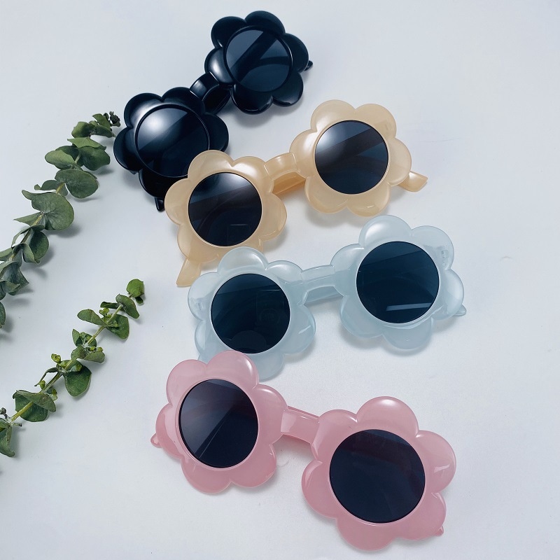 Kids Sunglasses Fashionable Flower-Decorated Baby Shades