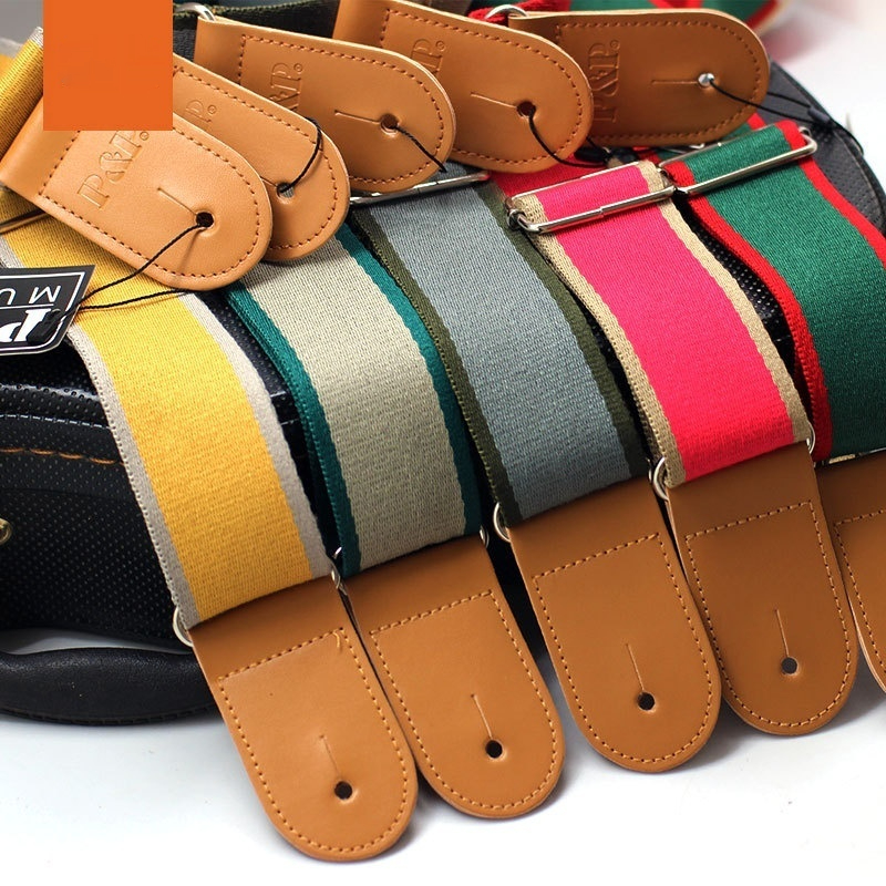 Folk-style Colored Webbing 5 Cm PP Guitar Strap