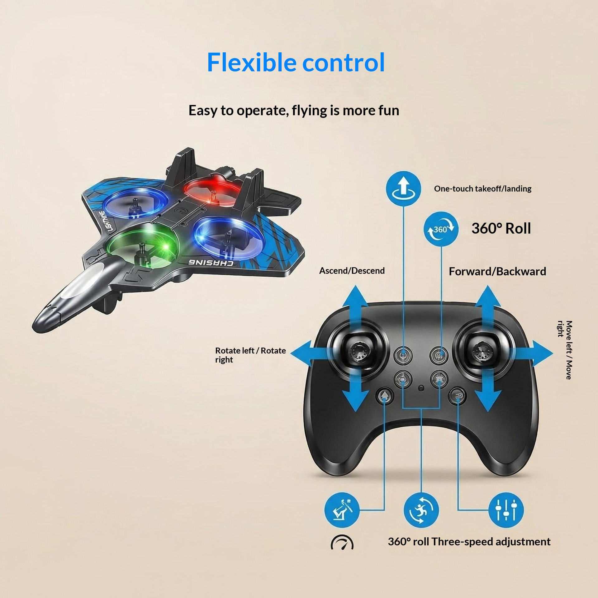Drone Children's Toy Airplane For Little Boys 3