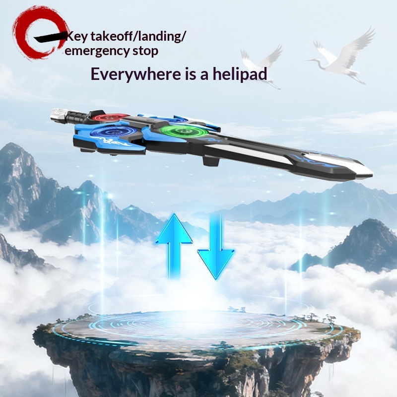 Drone, Sword-shaped Foam Drop-Resistant Toy For Boys 4