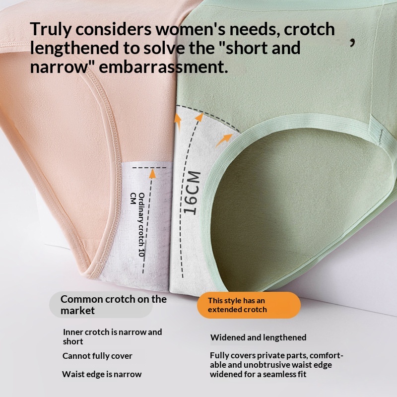 Womens Antibacterial Briefs With Front Gusset Mid-Rise Triangular Cut 5