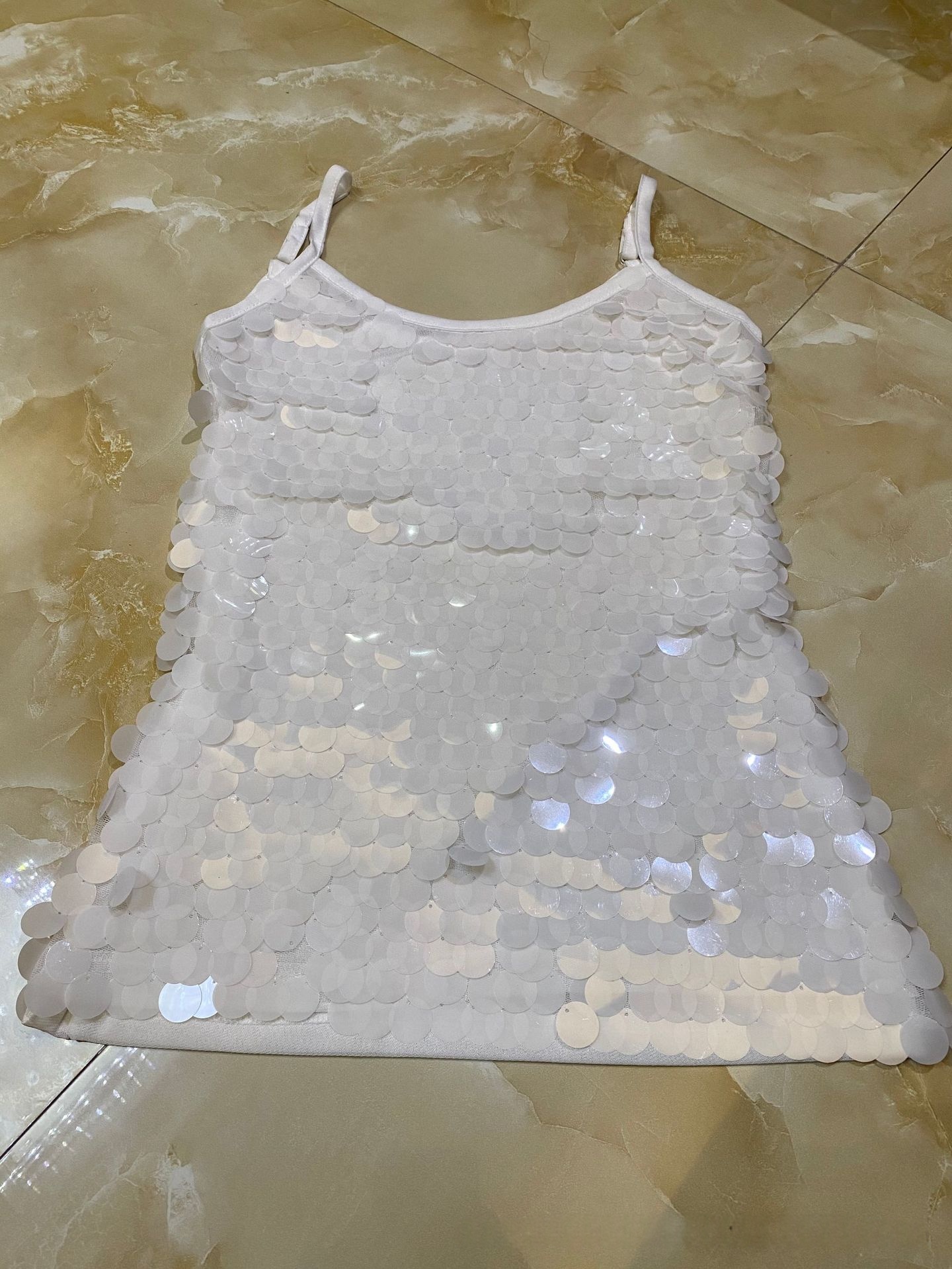 Fish-scale Sequins Sexy Casual Loose-fit Camisole 7