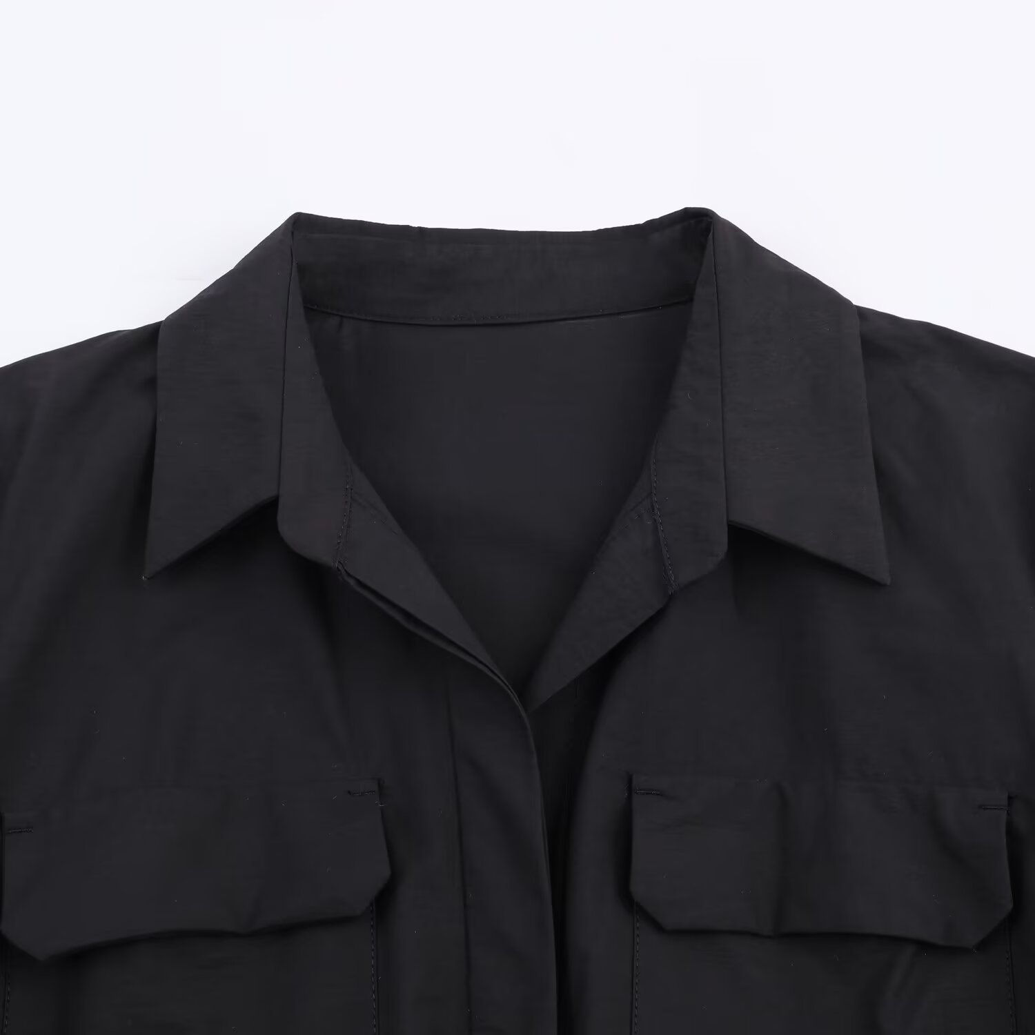 Elegant Womens Poplin Midi Casual Dress 5