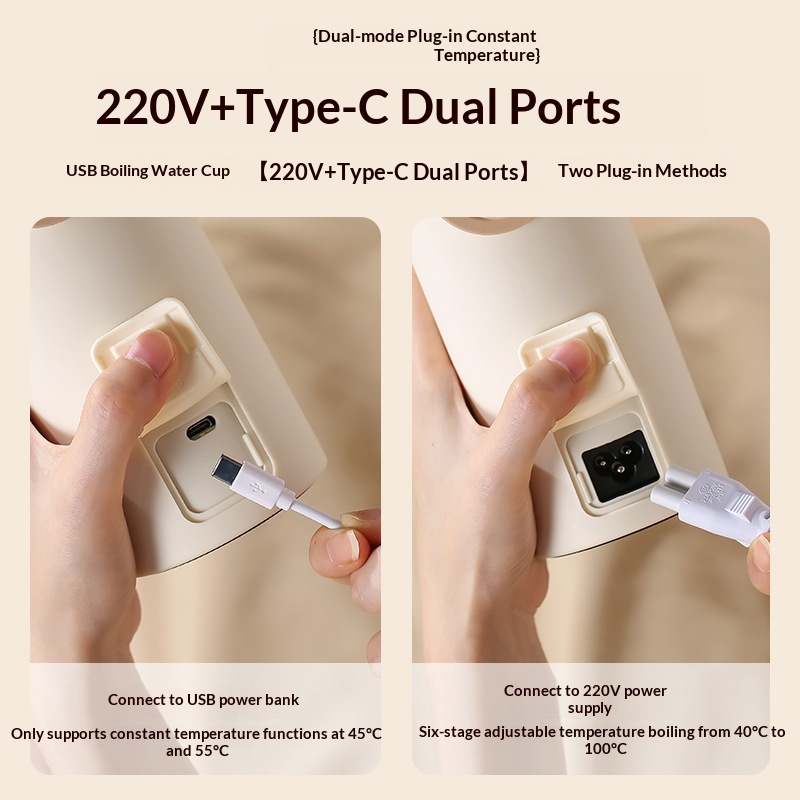 Portable Mini Thermostatic Electric Water Cup For Office And Travel Constant Temperature U