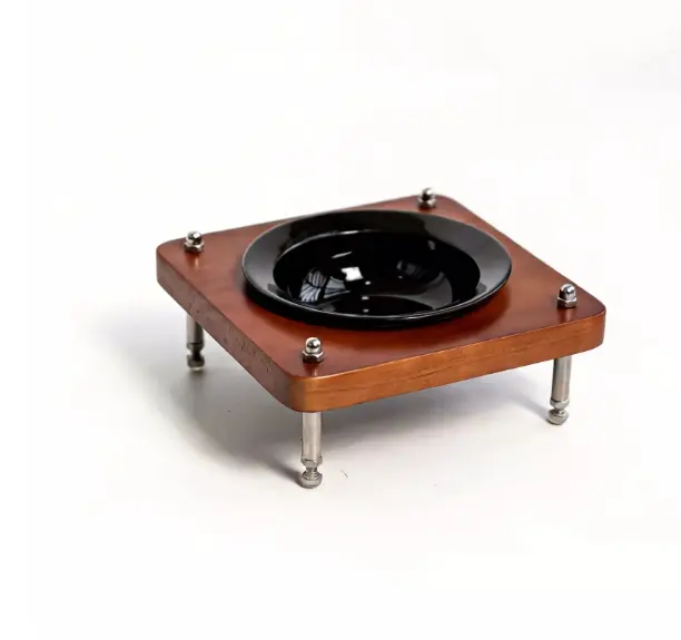 Solid Wood Pet Bowl With Adjustable Height And Angle For Neck Support