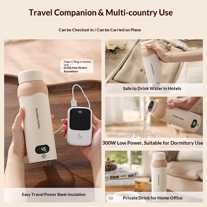 Portable Mini Thermostatic Electric Water Cup For Office And Travel Constant Temperature U