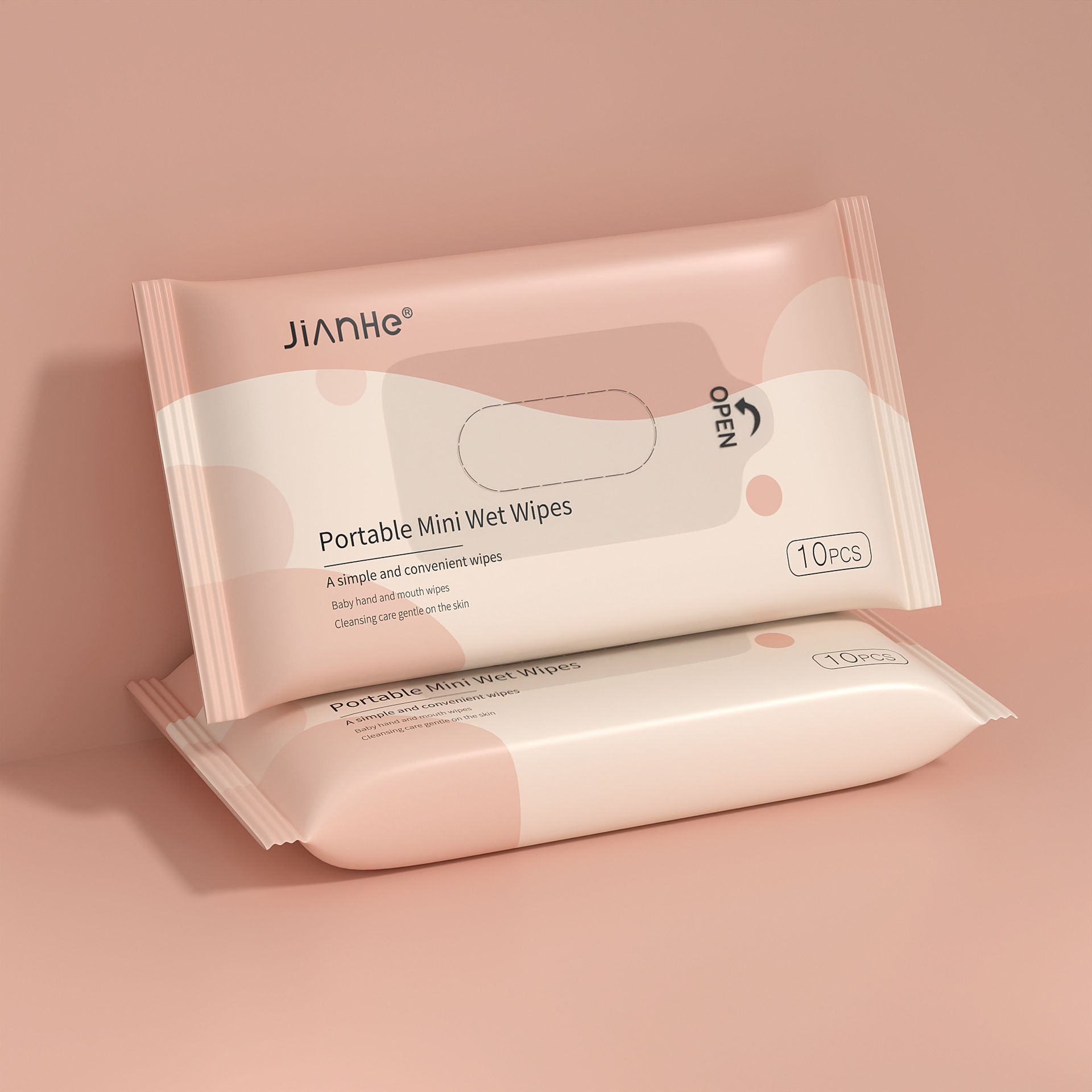 Baby Wipes With Separate Packaging For Wet Wipes