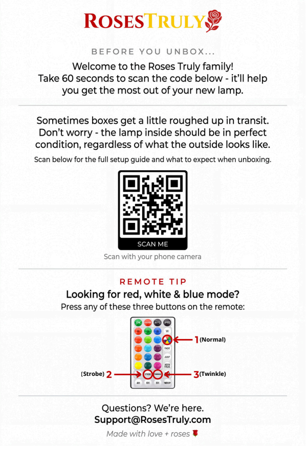 Customized Instruction Manual