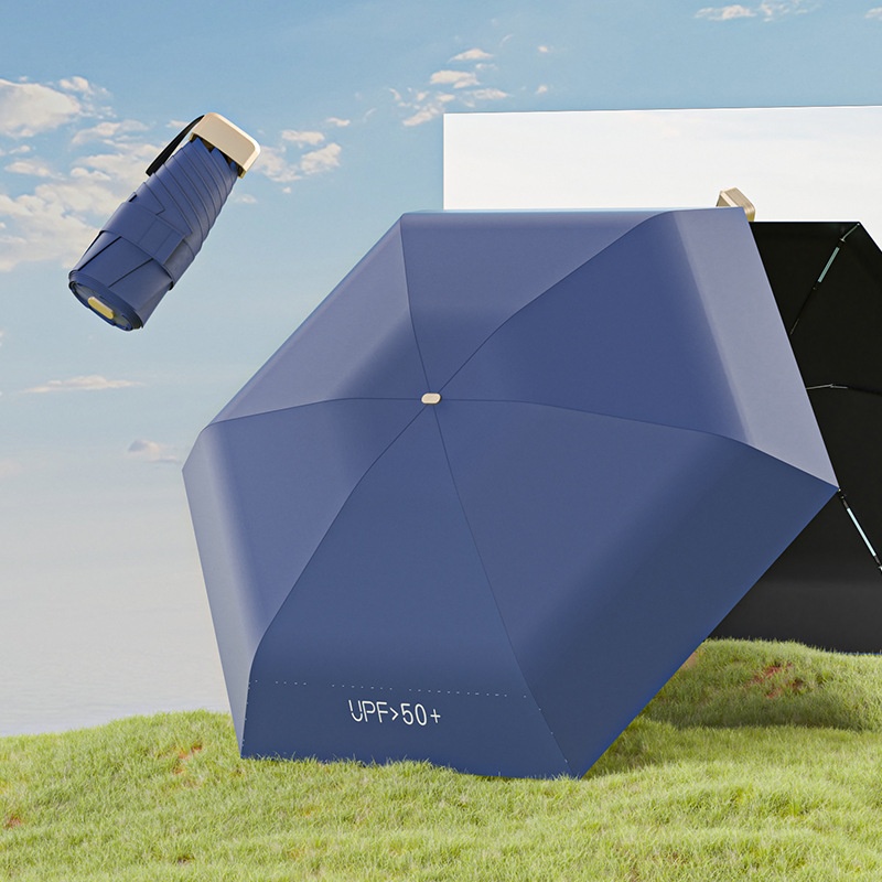 Flat Five-fold Umbrella Card Ultra-light Mini 13