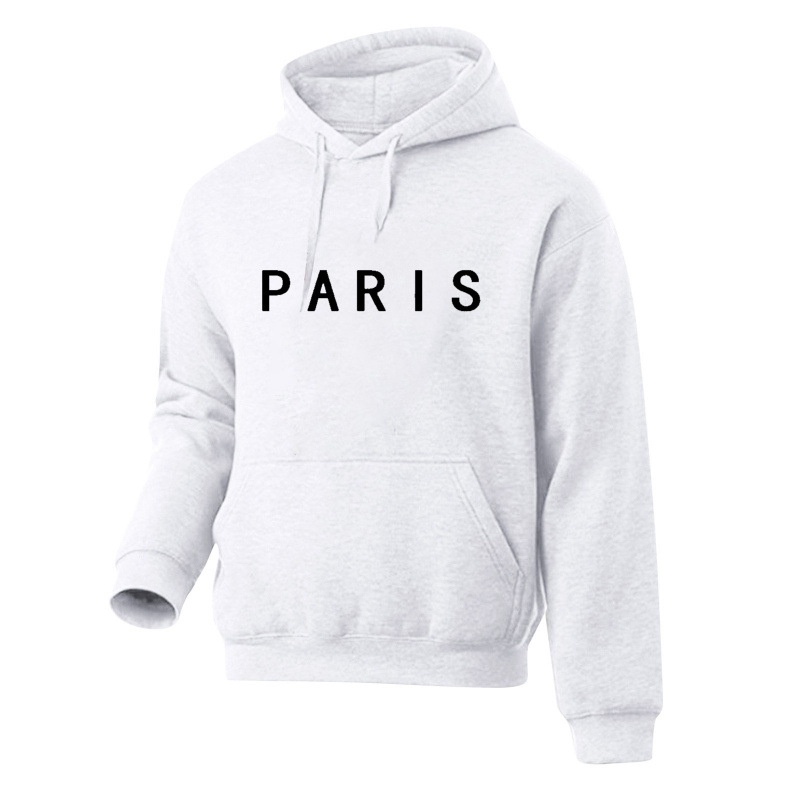Retro Lettered Polyester Hoodie And Pants Set Loose-Fitting And Versatile 8