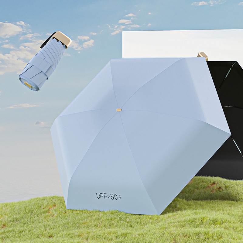 Flat Five-fold Umbrella Card Ultra-light Mini 16