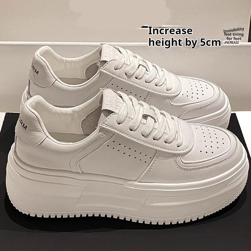 Versatile Thick-soled Height-increasing Casual Sneakers For Women
