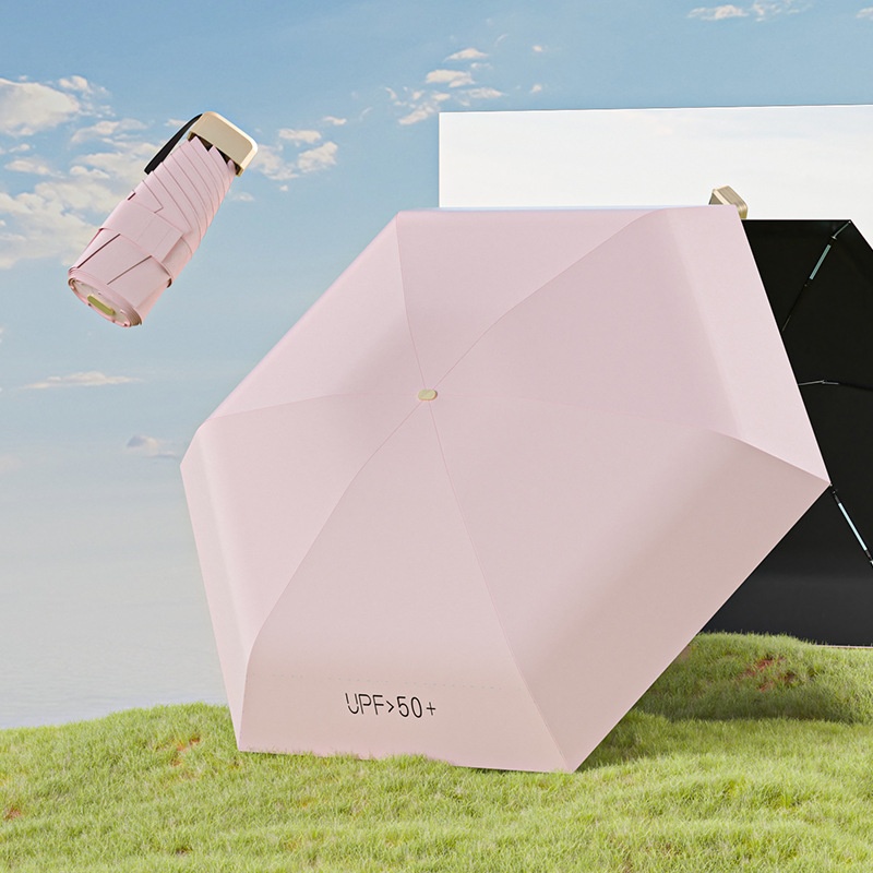 Flat Five-fold Umbrella Card Ultra-light Mini