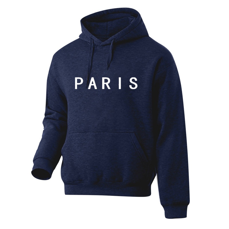 Retro Lettered Polyester Hoodie And Pants Set Loose-Fitting And Versatile 9