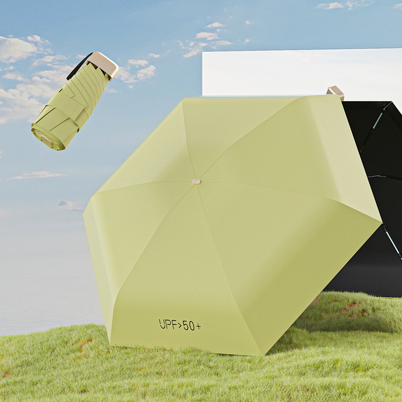 Flat Five-fold Umbrella Card Ultra-light Mini 10