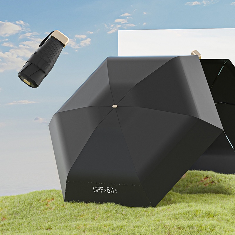 Flat Five-fold Umbrella Card Ultra-light Mini 8