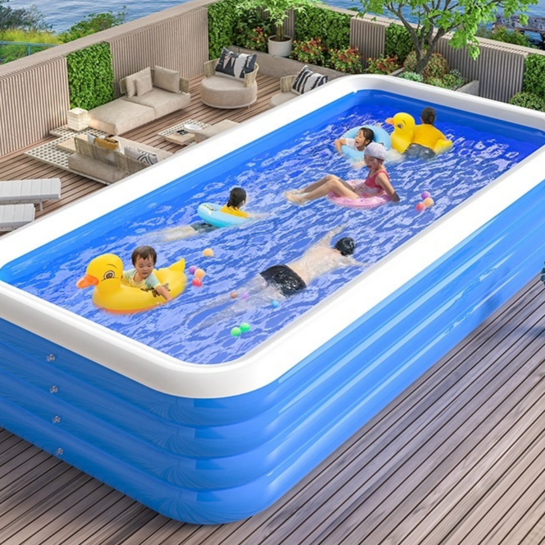 Portable Rectangular Pool For Outdoor And Wilderness Use