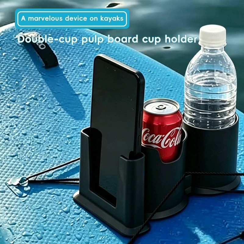 Stand-up Paddleboard Cup Holder For Two Cups Phone Rack