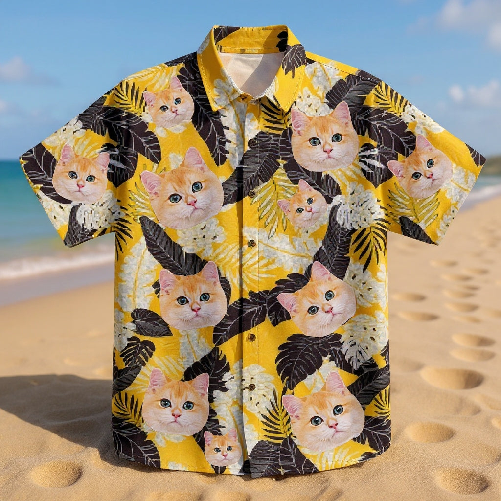 Summer Men's Printing Oversized Short Sleeve Shirt