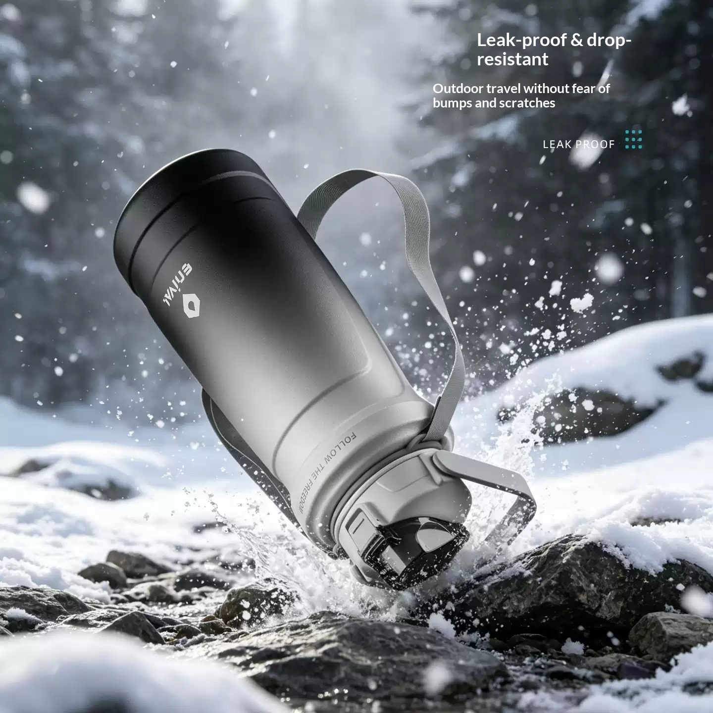 Large-capacity Outdoor 316 Stainless Steel Water Bottle